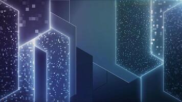 Abstract digital laser lines glow neon white and grey tones technology style background. video