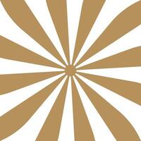 Sunburst brown background with copyspace vector