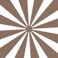 Sunburst brown background with copyspace vector