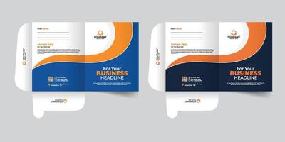 Business Presentation folder for files, design. Company report cover or file folder design, real estate File Cases. vector