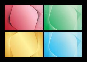 Colorful background with creative shape and different color vector