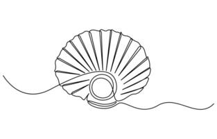 Seashell symbol and banner of beauty spa vector