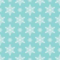 Frosty snowflakes seamless pattern, detailed hand drawn line illustration. Graphic outline doodle drawing. Christmas and New Year background for frosty winter design, gift wrapping, textile, packaging vector