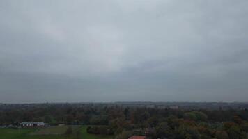 Aerial View of Birmingham Perry Barr Central City. It is major city in England, West Midlands Region of United Kingdom. Drone's Camera Footage During Mostly Cloudy Early Morning on November 4th, 2024 video