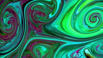 Close-up Of Abstract Colorful Fluid Paint Background Textured. video