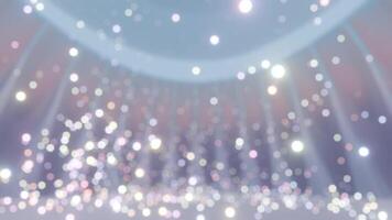 Abstract light and sparkles in a dark room video