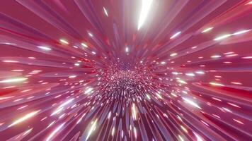 Abstract light tunnel with bright lights video