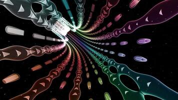 A colorful abstract design with many different colors video