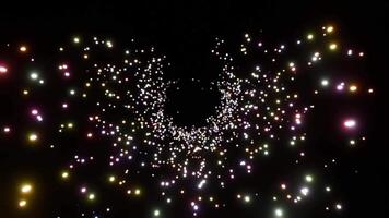 Bokeh lights colorful animation video