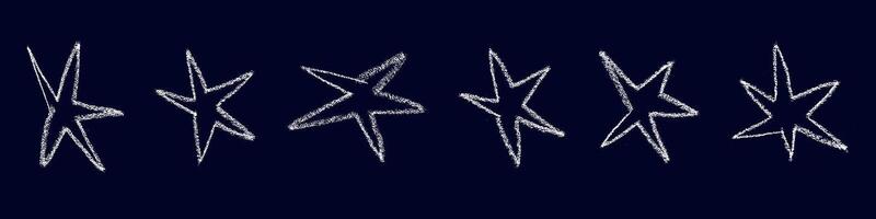 Organic star shape with abstract doodle design. Retro style and graphic element. Flat illustration isolated vector