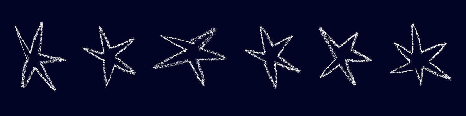 Organic star shape with abstract doodle design. Retro style and graphic element. Flat illustration isolated