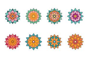Bundle of Traditional Mandala Designs Intricate Patterns for Art and Decor vector