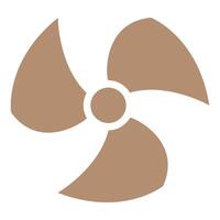 a simple propeller or fan. Perfect for minimalist designs, industrial themes, or technical illustrations. graphic design easy to scale and customize vector