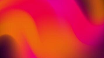 Gradient waves abstract background with orange and pink color video