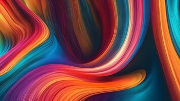 Flowing Abstract Background with Soft Lines and Waves in Blue and Purple video