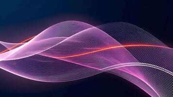 Digital background network connection structure with dots and lines, big data visualization. video