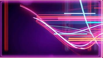 Purple and Pink Wave Light Abstract Background with Flowing Lines video