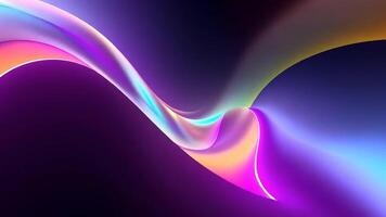 Abstract glowing background with flowing lines and waves. video