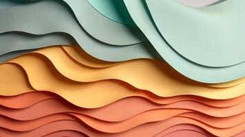 Abstract blue waves create a calming and fluid background video