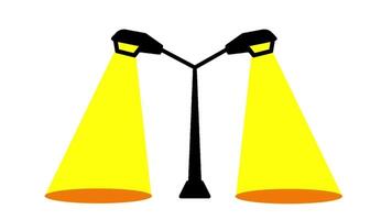 Looping animation of street lamp designed for highways and busy roads, providing powerful illumination for enhanced visibility and safety video