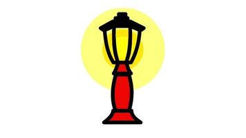 decorative park lamp, adding historic charm and sophistication to traditional parks and gardens video