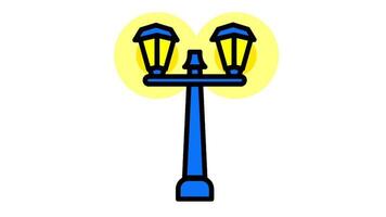 A park lamp that doubles as an abstract sculpture, enhancing modern parks with both functional lighting and visual artistry video