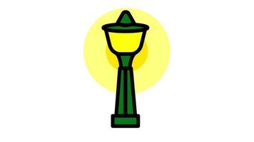 unique park lamp with a circular canopy that casts soft, even light, ideal for gathering spots and picnic areas video