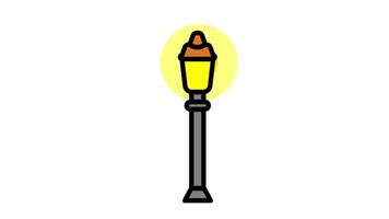 streamlined, column-style park lamp with a soft glow, ideal for modern parks and walkways with clean, minimalist aesthetics video