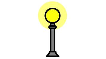contemporary park lamp with an angled pole for a unique, geometric look, perfect for trendy urban parks and open spaces video
