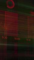 Background of animated graphs and trading tools video