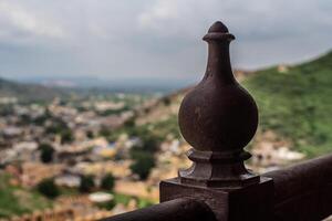 A view of the city of jaipur from a tower photo