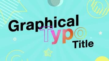 Graphical Typography Title motion_graphic