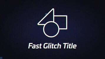 Fast Glitch Title motion_graphic