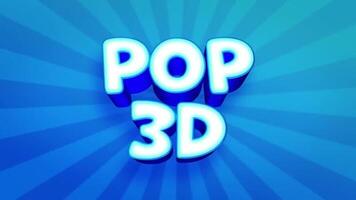 Pop 3D Title motion_graphic