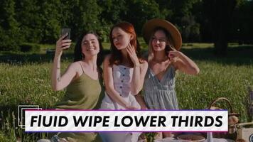 Fluid Wipe Lower Thirds motion_graphic