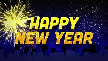 New Year Fireworks Title motion_graphic