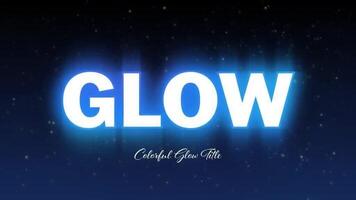 Colorful Glow Title motion_graphic