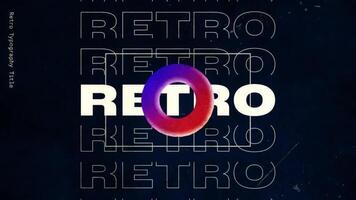 Retro Typography Title motion_graphic