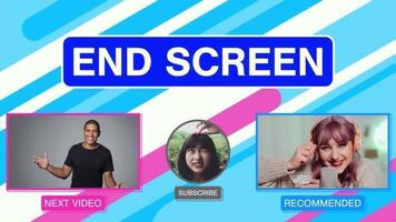 Multi Lines End Screen motion_graphic