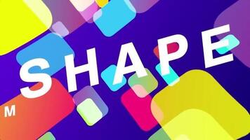 Colorful Multi Shape Title motion_graphic