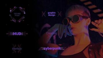 Techno HUD Titles 4K motion_graphic