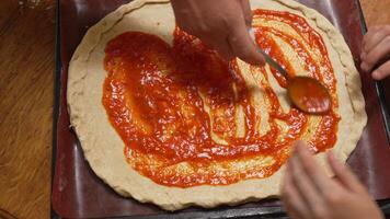 Making a Delicious Pizza at Home video
