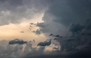 Sky texture background during a thunderstorm photo