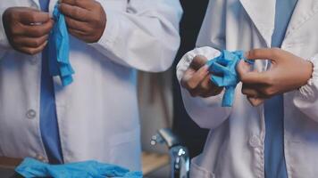 Biochemistry, scientist pipetting a sample into a test tube during an experiment in the lab. video
