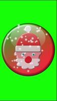 3D Christmas button with green background , version 1 video