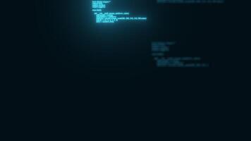 Blue programming code video