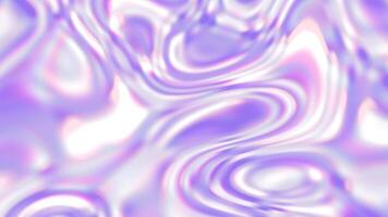 Abstract holographic gradient color liquid background. Trendy colorful pastel purple and pink fluid abstraction flow background. video