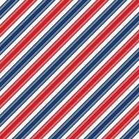 Diagonal stripe pattern in white, red and blue combination trimmed with fine lines. Barber shop vintage strip texture. vector