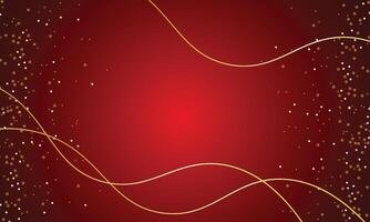 realistic golden confetti background Luxury background with confetti falling down vector