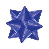Bow for wrapping present box on a white background vector